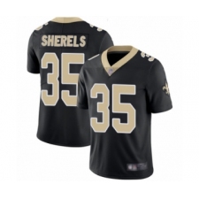 Men's New Orleans Saints #35 Marcus Sherels Black Team Color Vapor Untouchable Limited Player Football Jersey