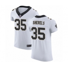Men's New Orleans Saints #35 Marcus Sherels White Vapor Untouchable Elite Player Football Jersey