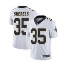 Men's New Orleans Saints #35 Marcus Sherels White Vapor Untouchable Limited Player Football Jersey