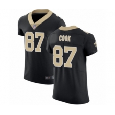 Men's New Orleans Saints #87 Jared Cook Black Team Color Vapor Untouchable Elite Player Football Jersey