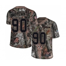 Men's New Orleans Saints #90 Malcom Brown Camo Rush Realtree Limited Football Jersey