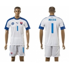 Slovakia #1 Mucha Home Soccer Country Jersey