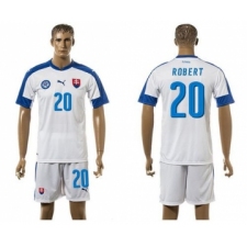 Slovakia #20 Robert Home Soccer Country Jersey