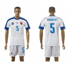 Slovakia #5 Norbert Home Soccer Country Jersey