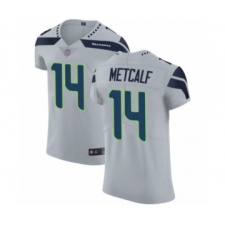Men's Seattle Seahawks #14 D.K. Metcalf Grey Alternate Vapor Untouchable Elite Player Football Jersey