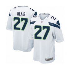 Men's Seattle Seahawks #27 Marquise Blair Game White Football Jersey