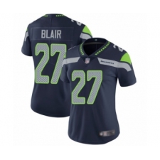 Women's Seattle Seahawks #27 Marquise Blair Navy Blue Team Color Vapor Untouchable Limited Player Football Jersey