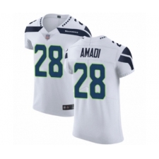 Men's Seattle Seahawks #28 Ugo Amadi White Vapor Untouchable Elite Player Football Jersey
