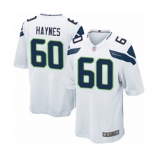 Men's Seattle Seahawks #60 Phil Haynes Game White Football Jersey