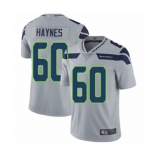 Men's Seattle Seahawks #60 Phil Haynes Grey Alternate Vapor Untouchable Limited Player Football Jersey