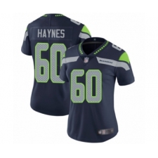 Women's Seattle Seahawks #60 Phil Haynes Navy Blue Team Color Vapor Untouchable Limited Player Football Jersey