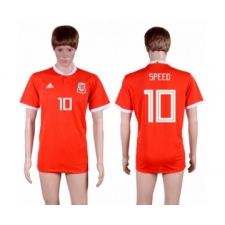 Wales #10 Speed Red Home Soccer Club Jersey