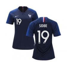 Women's France #19 Sidibe Home Soccer Country Jerse