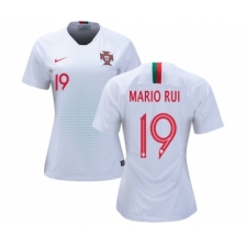 Women's Portugal #19 Mario Rui Away Soccer Country Jersey