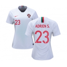 Women's Portugal #23 Adrien S. Away Soccer Country Jersey