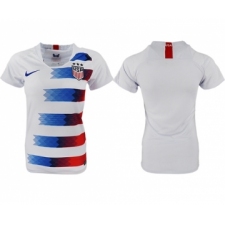Women's USA Blank Home Soccer Country Jersey