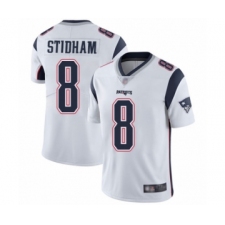Men's New England Patriots #8 Jarrett Stidham White Vapor Untouchable Limited Player Football Jersey
