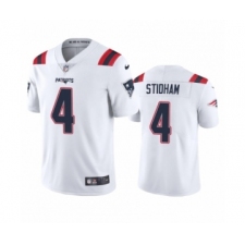 New England Patriots #4 Jarrett Stidham White 2020 Vapor Limited Jersey