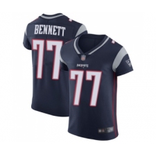 Men's New England Patriots #77 Michael Bennett Navy Blue Team Color Vapor Untouchable Elite Player Football Jersey