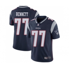 Men's New England Patriots #77 Michael Bennett Navy Blue Team Color Vapor Untouchable Limited Player Football Jersey