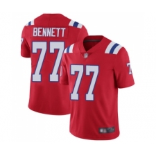Youth New England Patriots #77 Michael Bennett Red Alternate Vapor Untouchable Limited Player Football Jersey