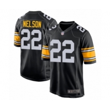Men's Pittsburgh Steelers #22 Steven Nelson Game Black Alternate Football Jersey