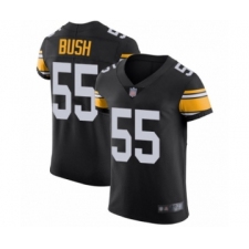 Men's Pittsburgh Steelers #55 Devin Bush Black Alternate Vapor Untouchable Elite Player Football Jersey
