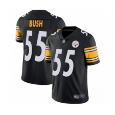 Men's Pittsburgh Steelers #55 Devin Bush Black Team Color Vapor Untouchable Limited Player Football Jersey
