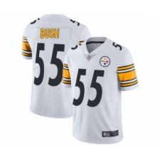 Men's Pittsburgh Steelers #55 Devin Bush White Vapor Untouchable Limited Player Football Jersey