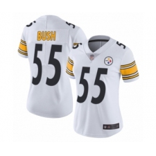 Women's Pittsburgh Steelers #55 Devin Bush White Vapor Untouchable Limited Player Football Jersey
