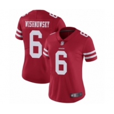 Women's San Francisco 49ers #6 Mitch Wishnowsky Red Team Color Vapor Untouchable Limited Player Football Jersey