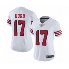 Women's San Francisco 49ers #17 Jalen Hurd Limited White Rush Vapor Untouchable Football Jersey