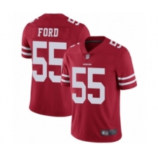 Men's San Francisco 49ers #55 Dee Ford Red Team Color Vapor Untouchable Limited Player Football Jersey