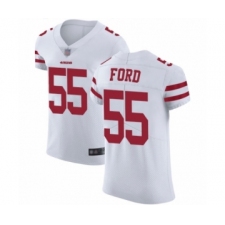 Men's San Francisco 49ers #55 Dee Ford White Vapor Untouchable Elite Player Football Jersey