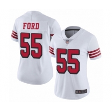 Women's San Francisco 49ers #55 Dee Ford Limited White Rush Vapor Untouchable Football Jersey