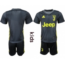 Juventus Blank Third Kid Soccer Club Jersey