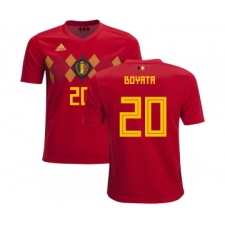 Belgium #20 Boyata Home Kid Soccer Country Jersey