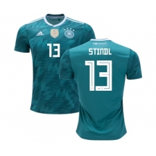 Germany #13 Stindl Away Kid Soccer Country Jersey