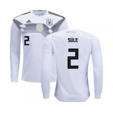 Germany #2 Sule Home Long Sleeves Kid Soccer Country Jersey