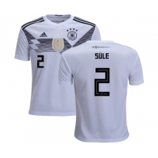 Germany #2 Sule White Home Kid Soccer Country Jersey