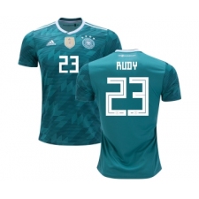 Germany #23 Rudy Away Kid Soccer Country Jersey