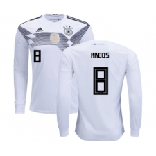 Germany #8 Kroos Home Long Sleeves Kid Soccer Country Jersey