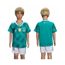 Germany Blank Away Kid Soccer Country Jersey