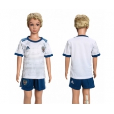 Russia Blank Away Kid Soccer Country Jersey