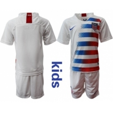 USA Blank Home Kid Soccer Country Jersey