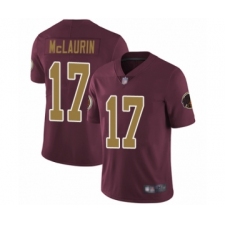 Youth Washington Redskins #17 Terry McLaurin Burgundy Red Gold Number Alternate 80TH Anniversary Vapor Untouchable Limited Player Football Jersey