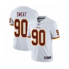 Men's Washington Redskins #90 Montez Sweat White Vapor Untouchable Limited Player Football Jersey