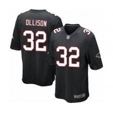 Men's Atlanta Falcons #32 Qadree Ollison Game Black Alternate Football Jersey