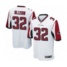 Men's Atlanta Falcons #32 Qadree Ollison Game White Football Jersey