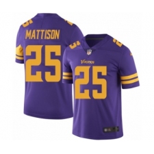 Men's Minnesota Vikings #25 Alexander Mattison Limited Purple Rush Vapor Untouchable Football Jersey